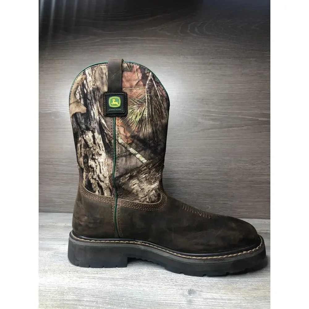 Skechers work John Deere Men Sz 7.5 Camo Waterproof Boot